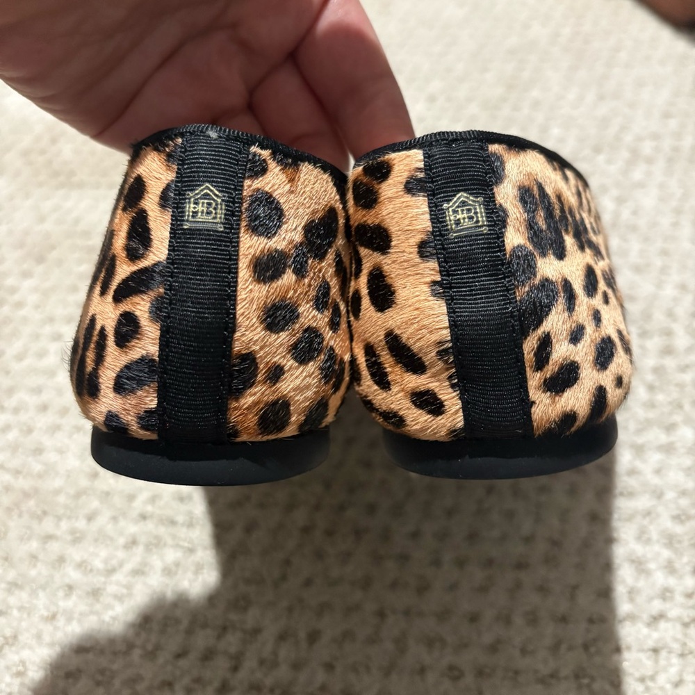 NWOB Birdies The Starling Cheetah Leopard Print Calf Hair Loafer Flats 7 - Picture 11 of 15